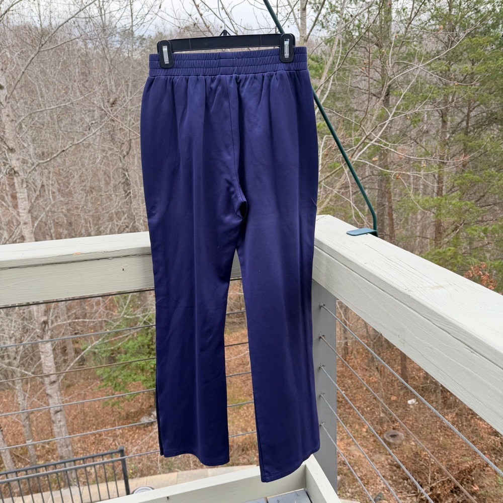 SET!! MICHAEL KORS Navy Blue White Track Jumpsuit Jacket Striped Break Away Pant - Picture 12 of 16